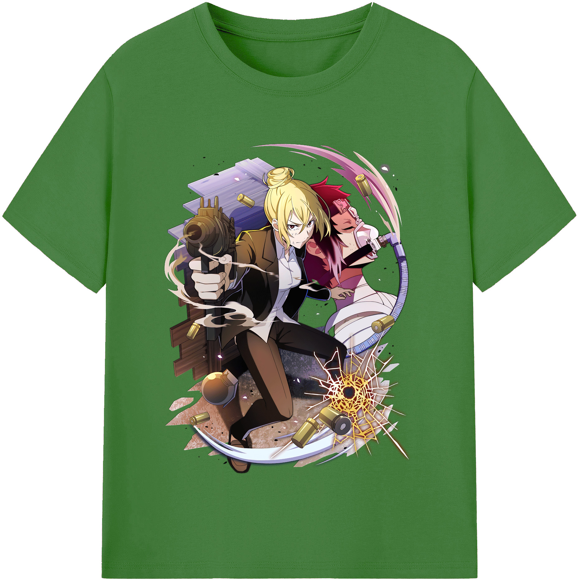 （画像用） 文豪ストレイドッグス Bungo Stray Dogs レディースカジュアルプリントTシャツ（綿100％）
